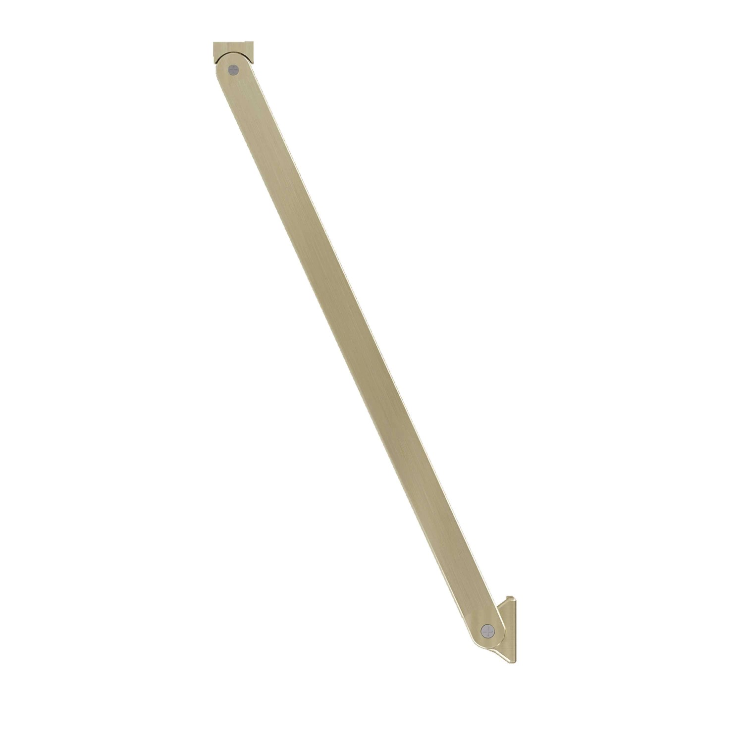 AICA 50cm Diagonal Wandhalterung Gold Glänzend Für 6-8mm Duschkabine Duschwand Walk In Glaswand