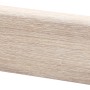 Sockelleiste Eiche Natur, 60x20 mm, 2600 mm lang, zur Wandbefestigung mit Clips.