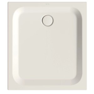 Rechteckige Bette Duschwanne Steel 100x90 cm in Flax, Aufsicht.