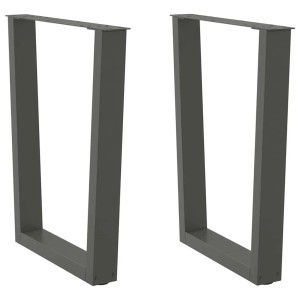 vidaXL Esstisch Beine V-Form 2 Stk Anthrazit 60x72-73,3 cm Stahl 4012642