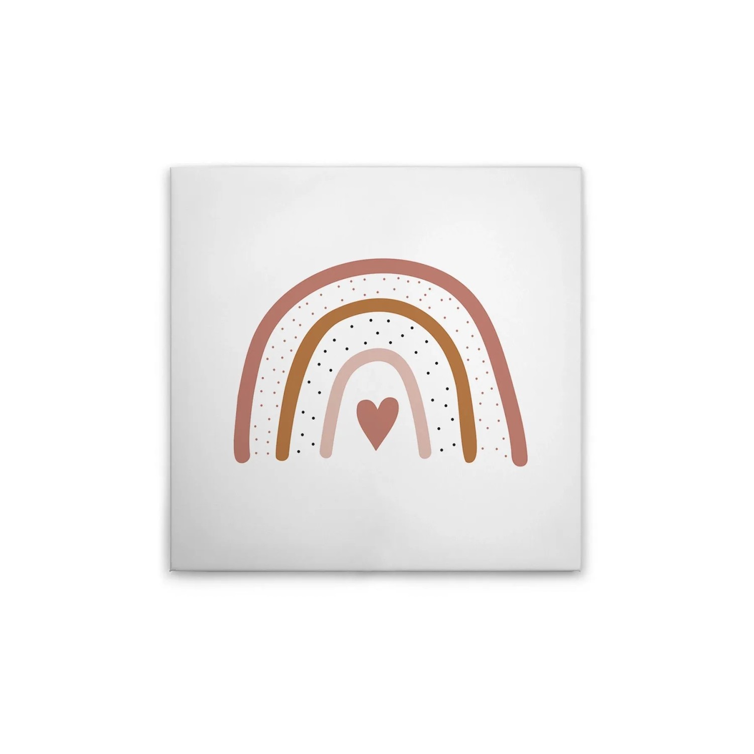Tadessi Leinwandbild - M1-No.51611 - Kinderzimmer Regenbogen Rosa - 40 x 40 cm - Quadratisch