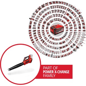 Einhell Akku-Laubbläser GP-LB 36/210 Li E-Solo, Teil der Power X-Change Familie.