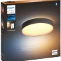 Verpackung der Philips Hue Enrave L Deckenleuchte in Schwarz mit Dimmer und warmweißem Licht.