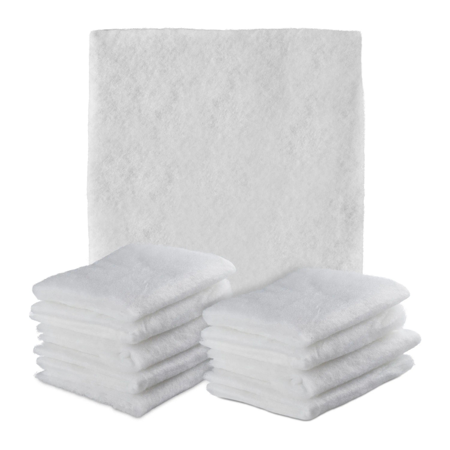 Relaxdays Dunstabzugshaubenfilter 10er Set Vlies Weiß Zuschneidbar Schwer Entflammbar 57 cm x 47 cm