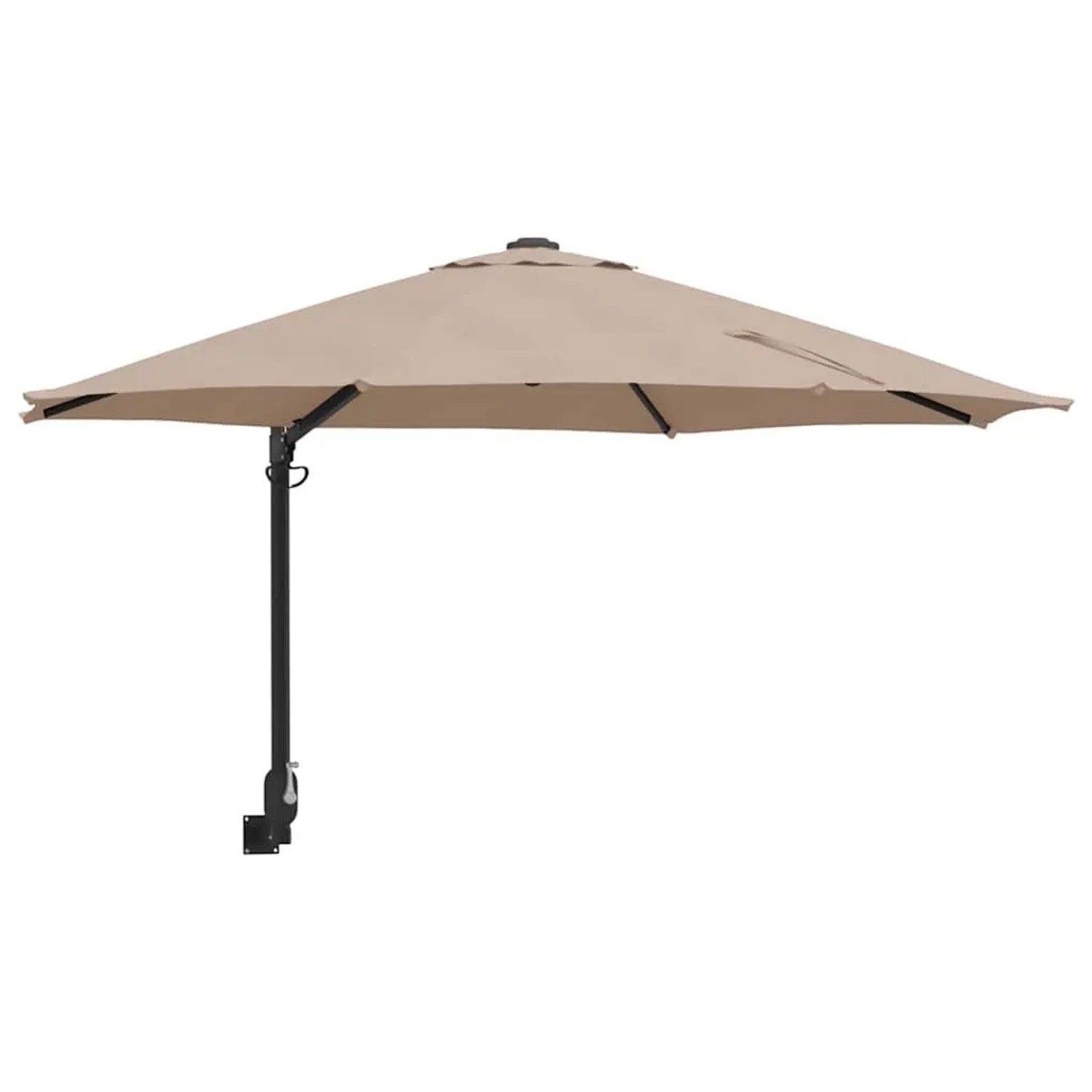 vidaXL Gartenparasol Taupe und Schwarz 248 x 248 x 148 cm 42003230 günstig online kaufen