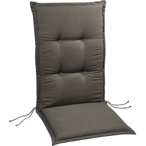 Graue Niederlehner Auflage Selection-Line, 100x50x7 cm, für Gartenstühle.