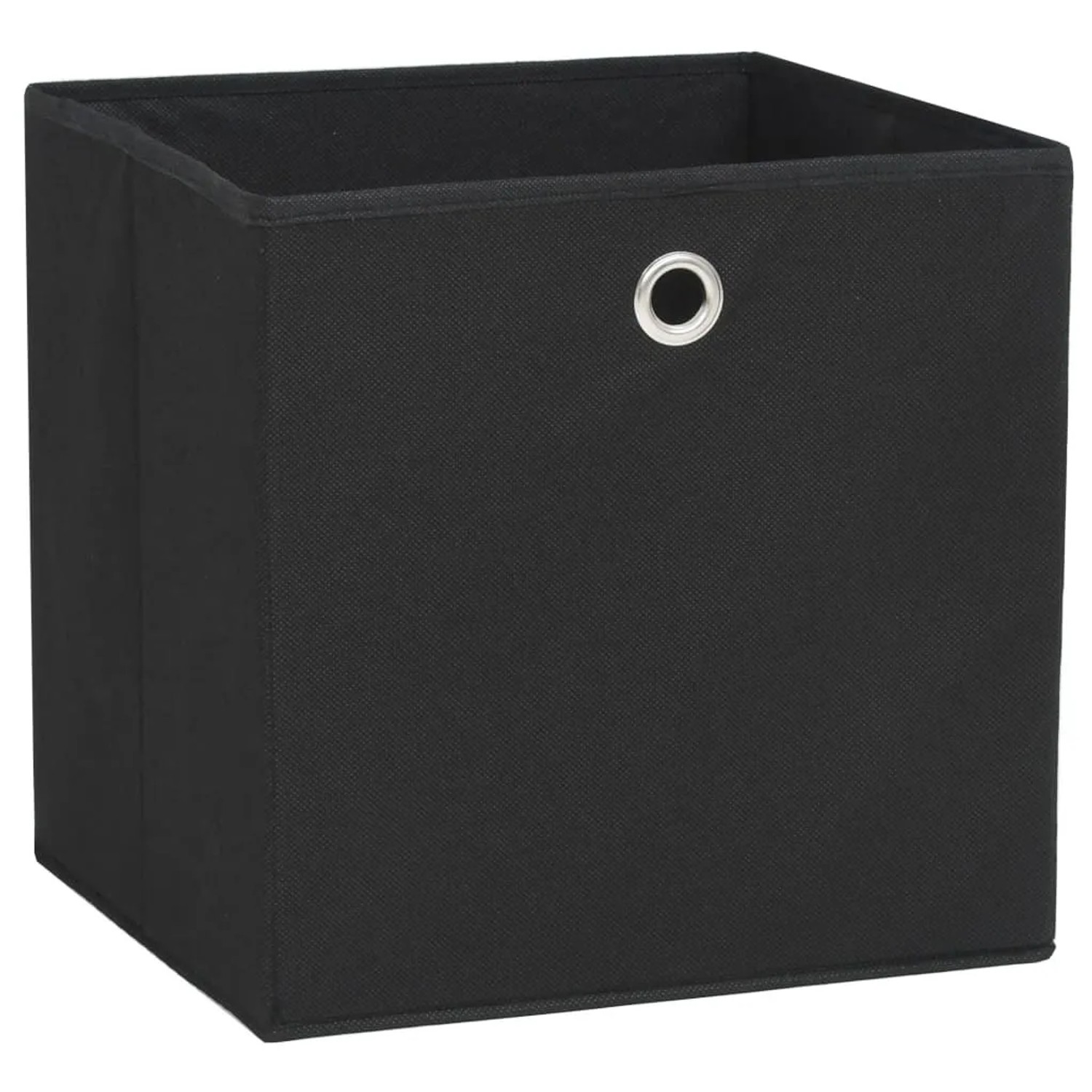 vidaXL Aufbewahrungsboxen 4 Stk Vliesstoff 28x28x28 cm Schwarz 325187