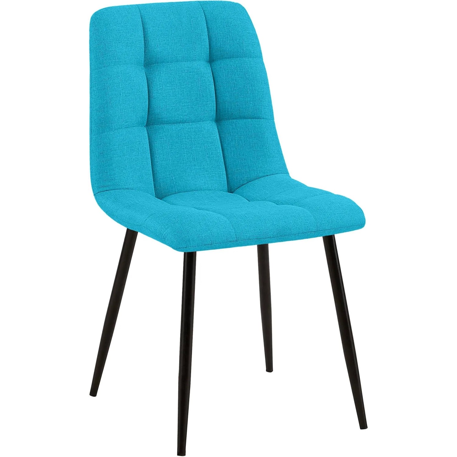 DELUKE Esszimmerstuhl FIGAD Stoff Türkis 45x55x84cm Essstühle Esszimmerstühle Küchenstühle Wohnzimmerstühle