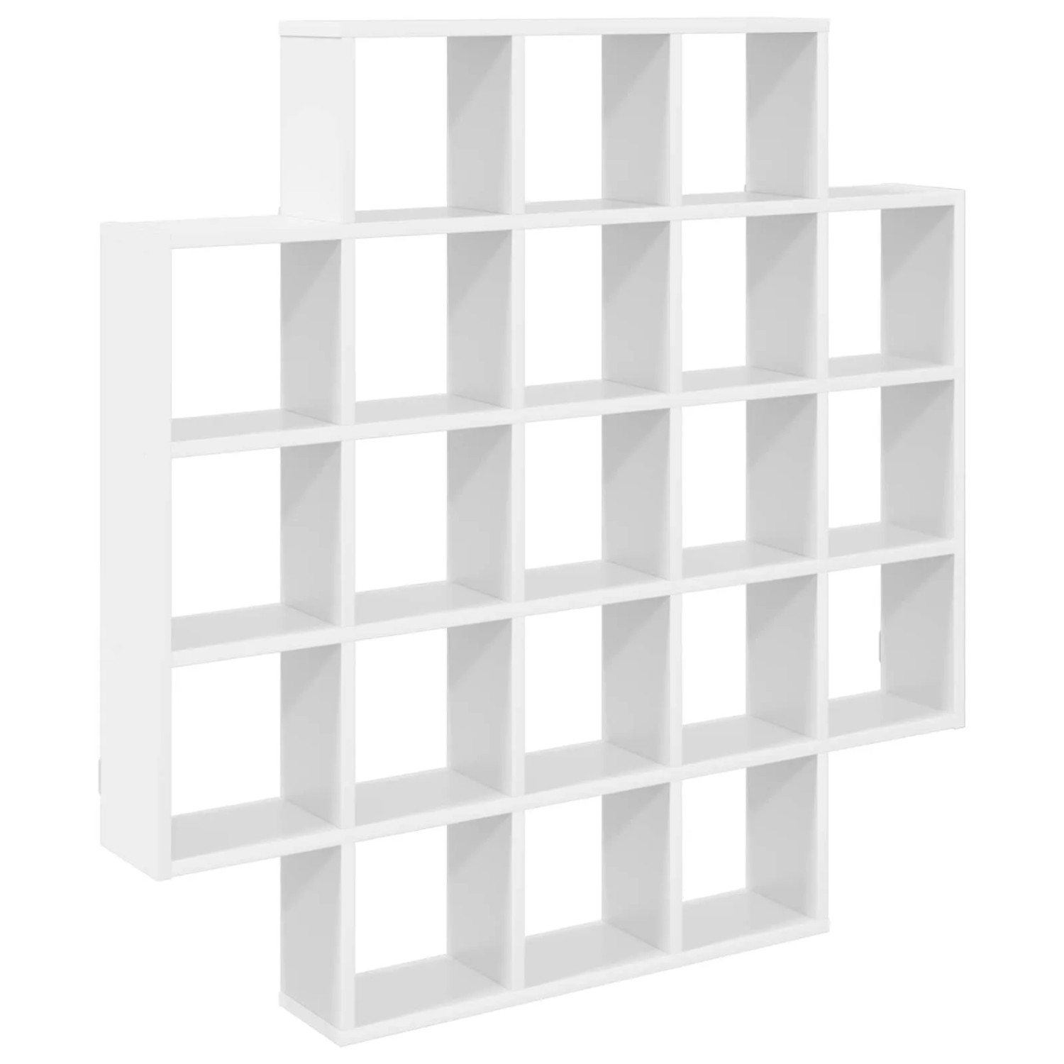 vidaXL Wandregal Weiß 100 x 13 x 100 cm Holzwerkstoff 8012244