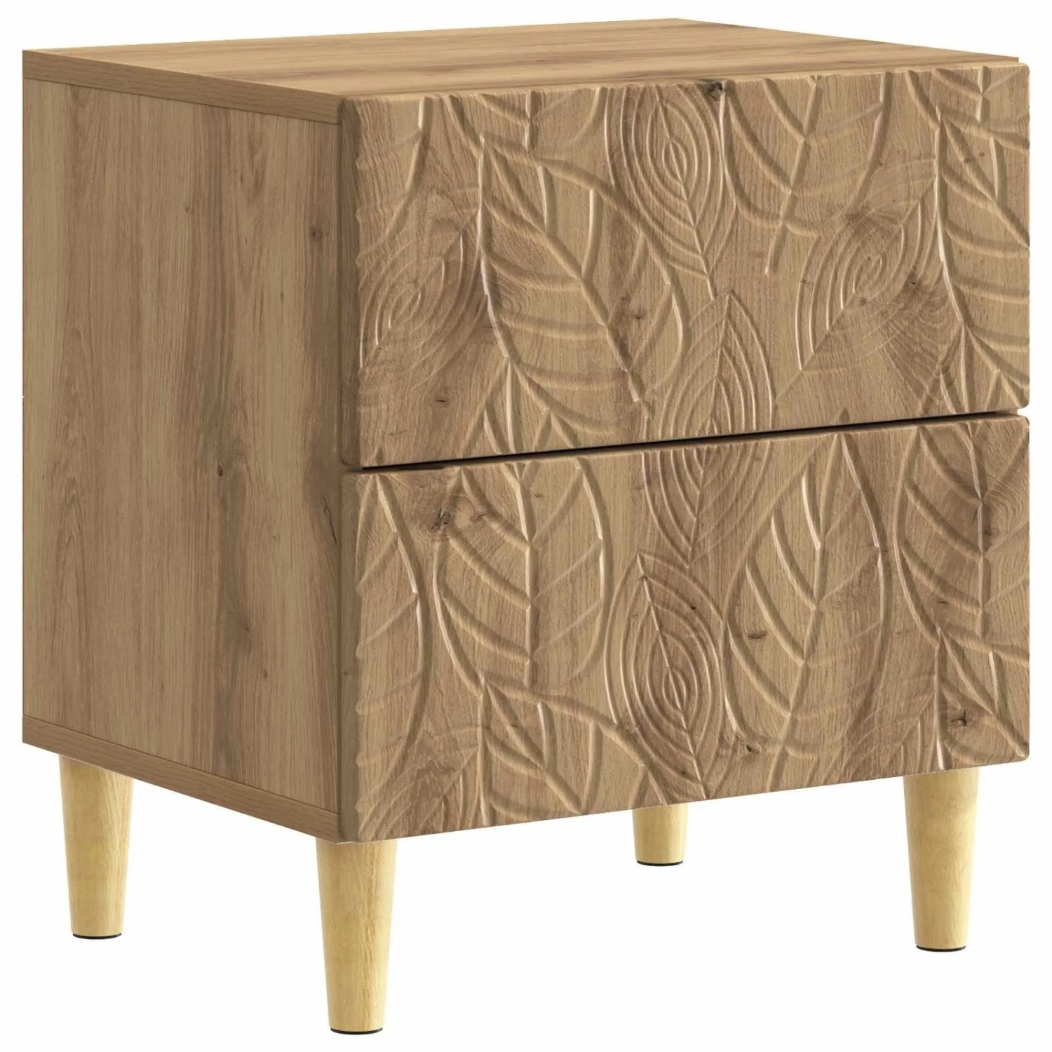 vidaXL Nachttisch Artisan-Eiche 43 x 34,5 x 48 cm Holzwerkstoff 895003