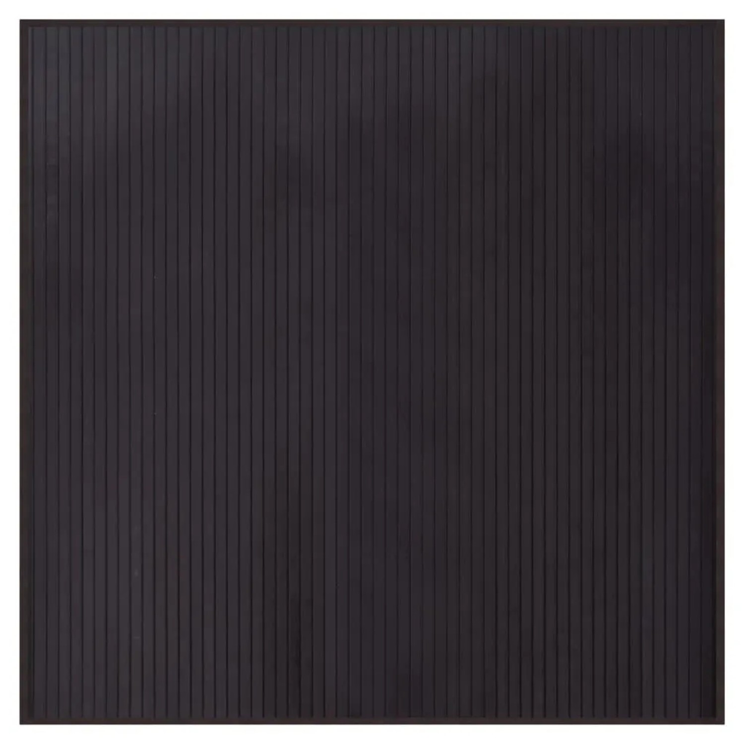 vidaXL Teppich Quadratisch Dunkelbraun 100x100 cm Bambus 376941