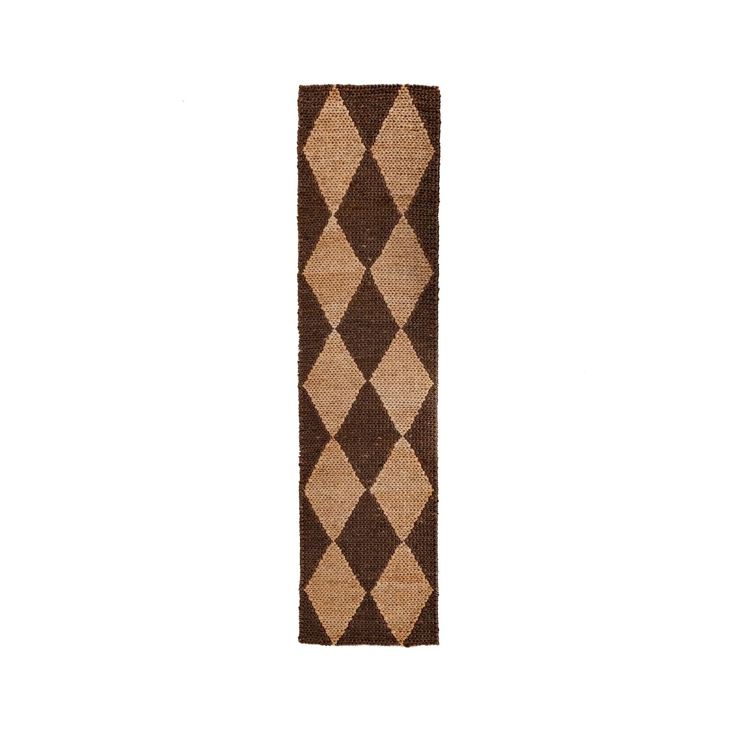 Flair Rugs Kurzflorteppich Effie Jute 60 cm x 230 cm Braun