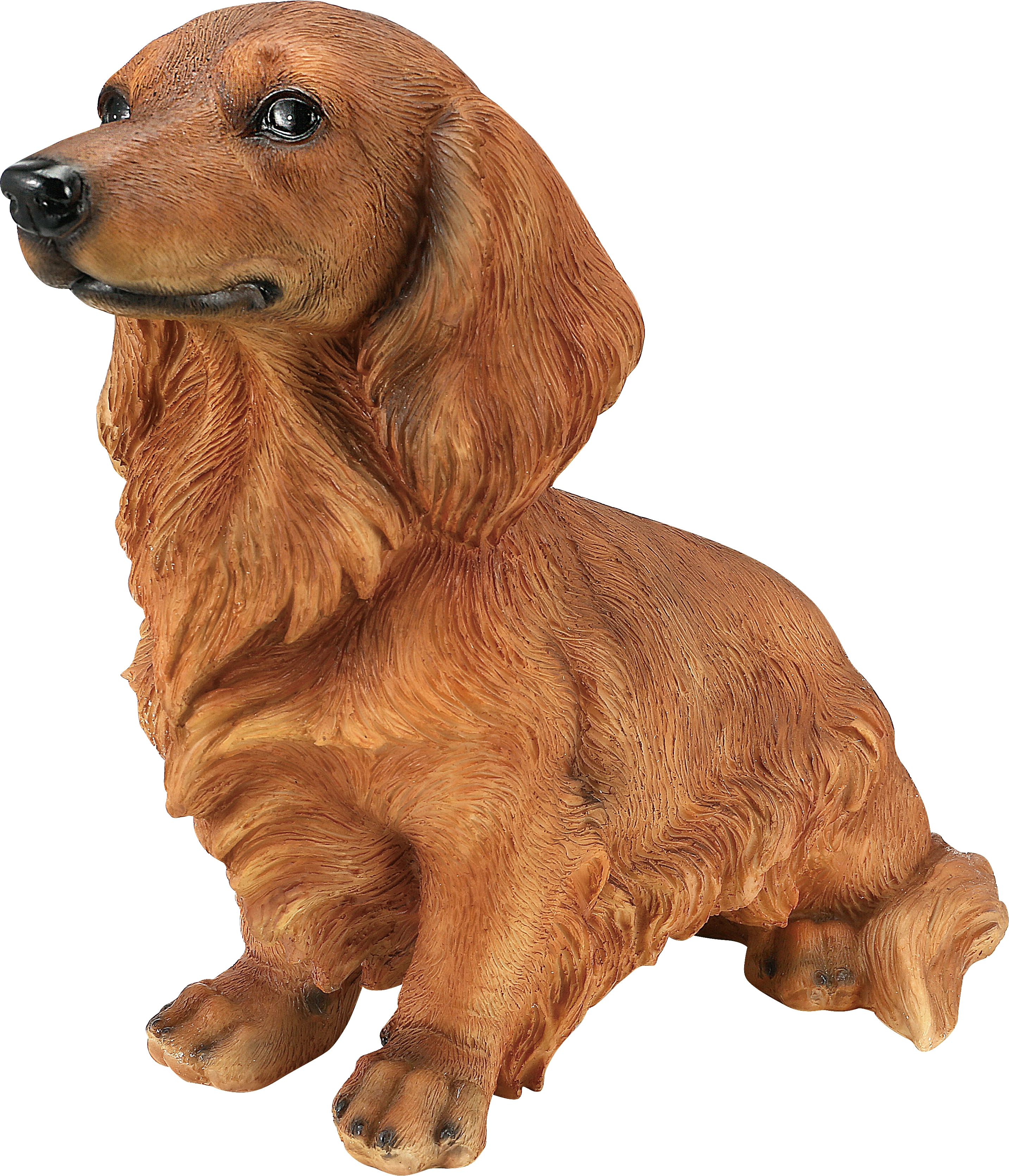 Deko-Figur Hund sitzend aus Polyresin 42 cm x 20 cm x 34 cm Dunkelbraun  kaufen bei OBI