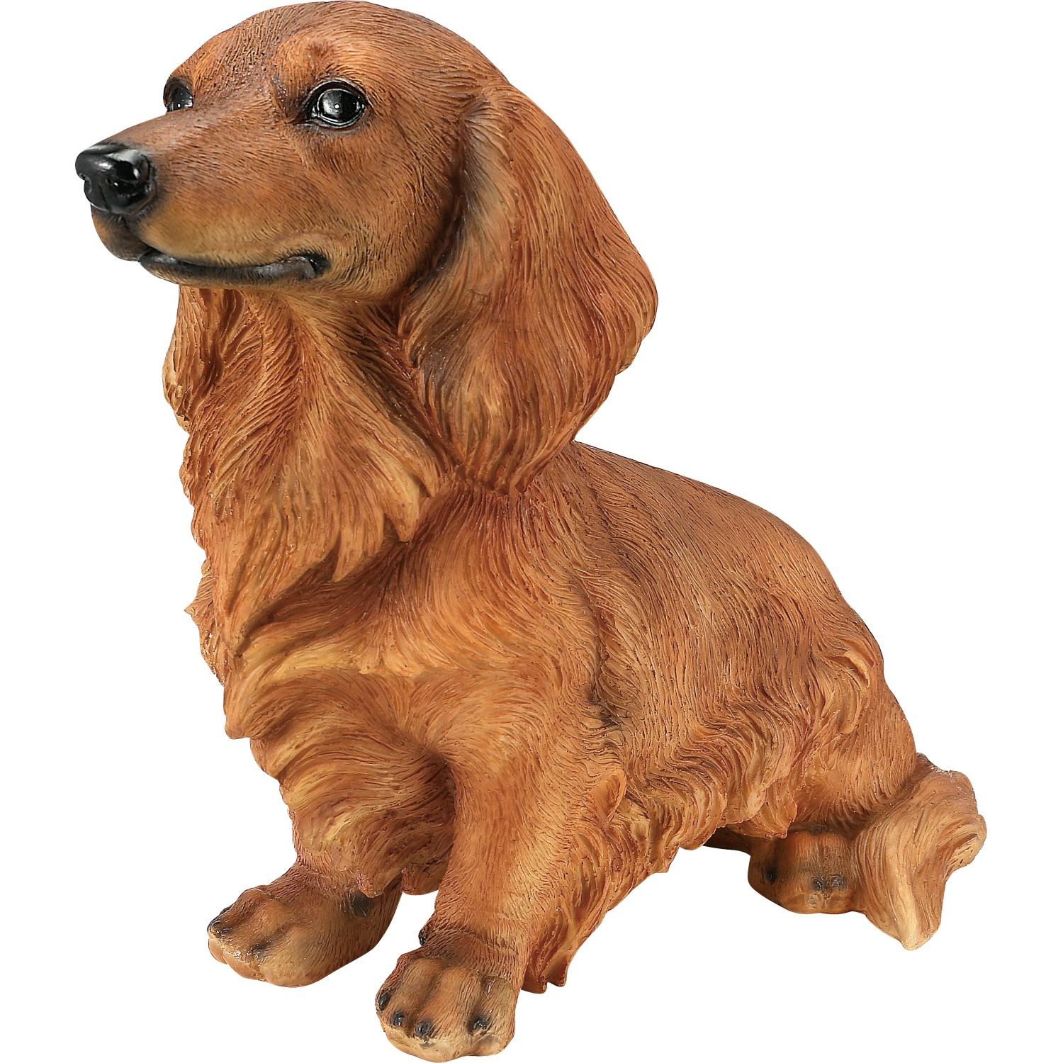 Deko-Figur Hund sitzend aus Polyresin 42 cm x 20 cm x 34 cm Dunkelbraun  kaufen bei OBI