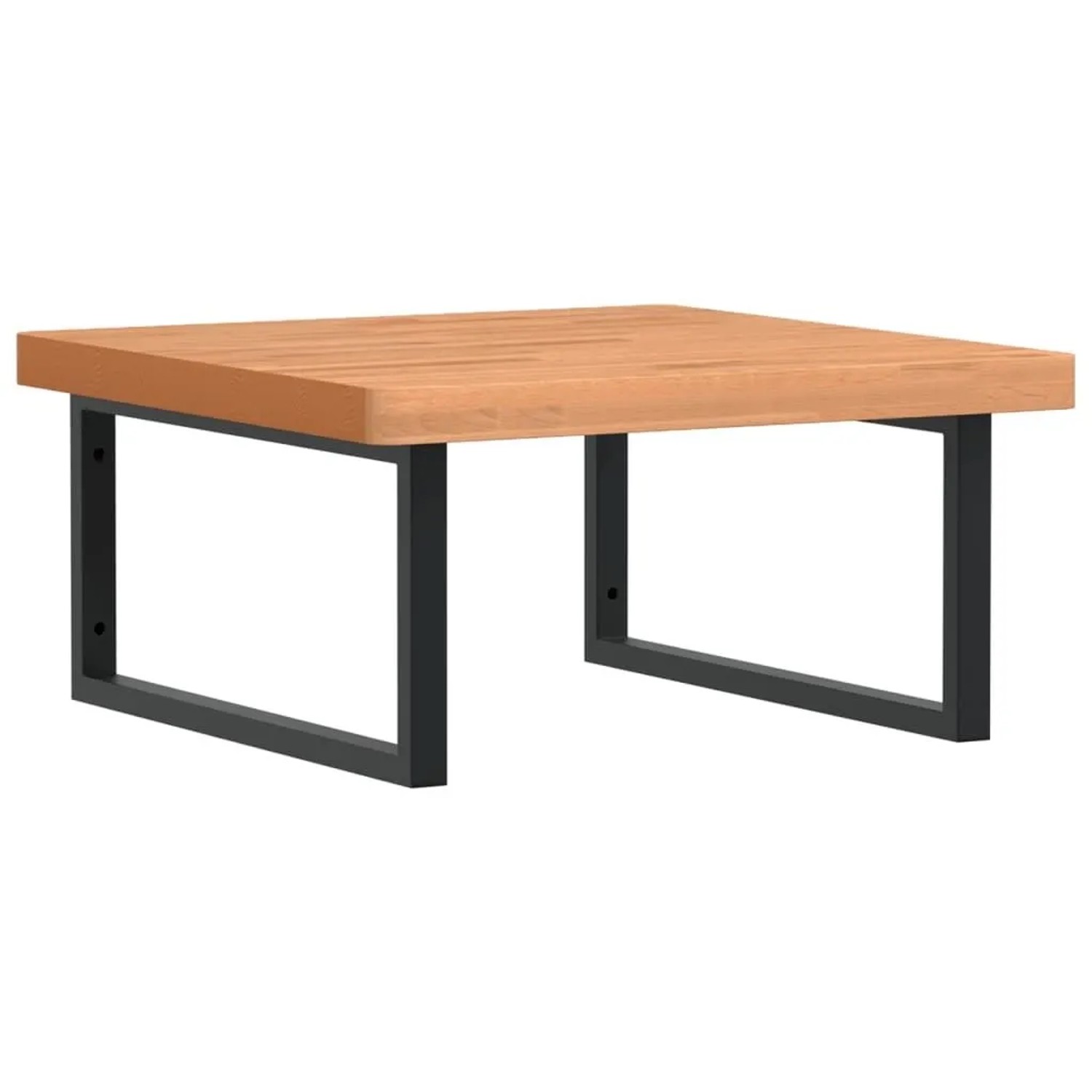 vidaXL Waschbeckenregal Wandmontage Stahl und Massivholz Buche 3302513
