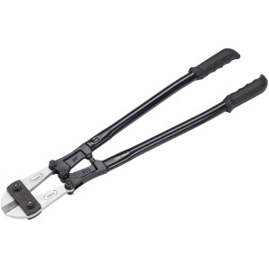 LUX Bolzenschneider 600 mm Comfort, Zange mit schwarzen Griffen und silbernen Schneideflächen.