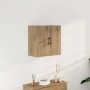 vidaXL Wandschrank in Artisan-Eiche, 60x60 cm, Holzwerkstoff