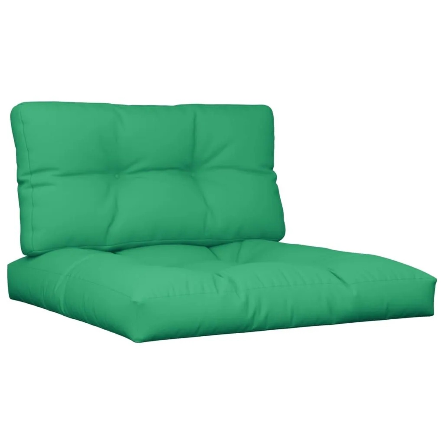 vidaXL Palettenkissen 2-Tlg Grün Stoff 360716