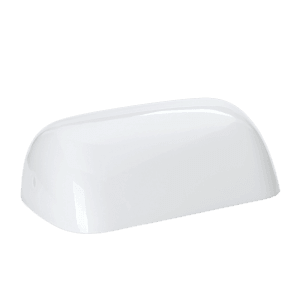 Weißes Ersatzglas für Bankerlampe / Schreibtischlampe. Lampenschirm aus Glas, 6x22,5x13,5 cm.