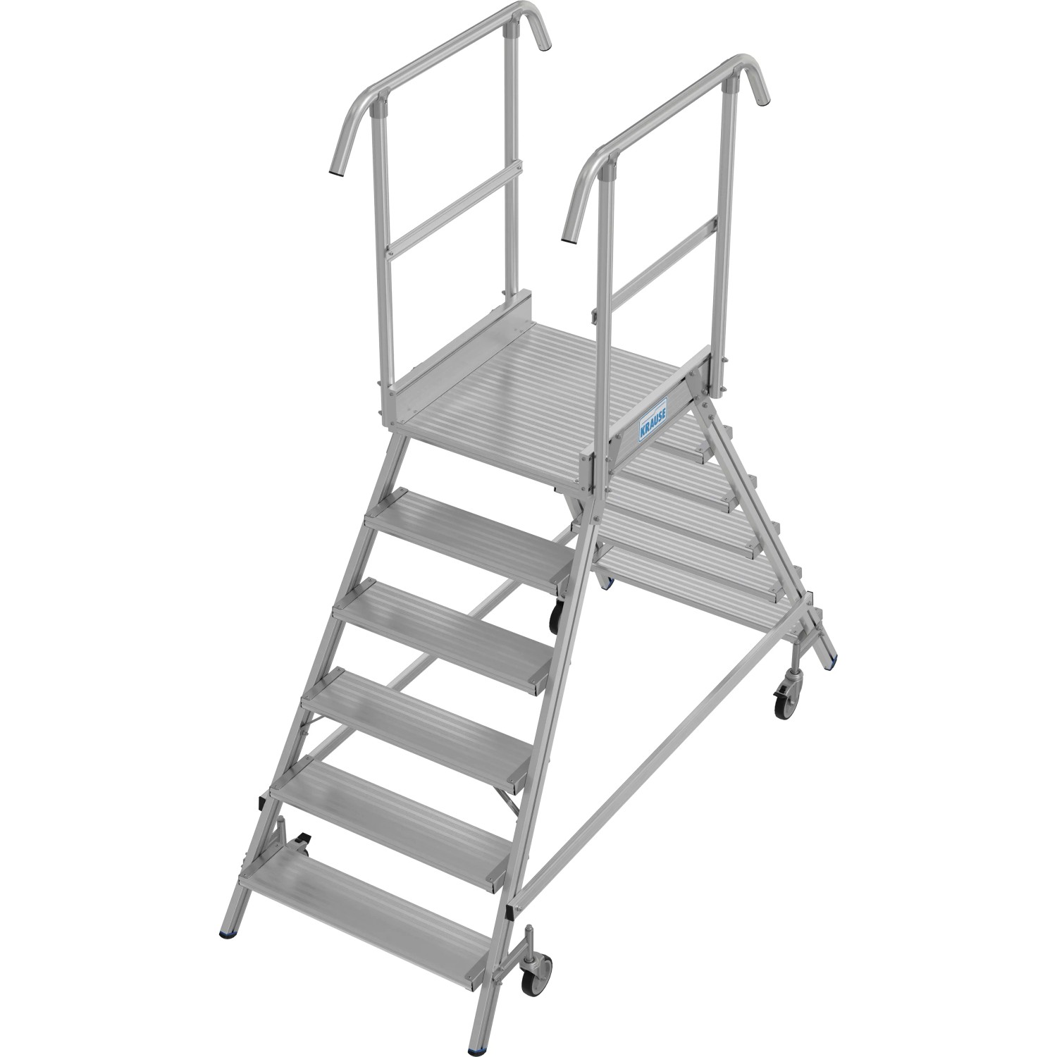 Krause Podestleiter Stabilo Fahrbar 2 x 6 Stufen