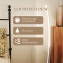 Silberne HOMCOM Stehlampe aus Aluminium und Acryl mit Fußschalter. Elegante Innenleuchte.