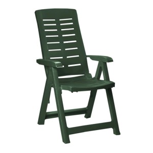 Grüner Mojawo Klappstuhl/Campingsessel, 5-fach verstellbar, für Garten, Terrasse und Camping.