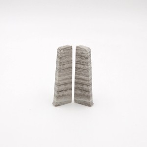 Endkappen SLK Cubica 60 Driftwood Oakgrey für Laminat & Parkett, 2er-Set.