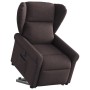 vidaXL Relaxsessel mit Aufstehhilfe Elektrisch Dunkelbraun Stoff 3303399