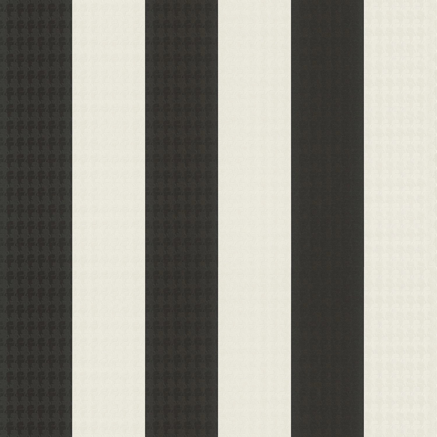 PROFHOME 378492-GU Grafik Tapete Streifen glänzend Schwarz Weiß 0,53 m x 10 günstig online kaufen