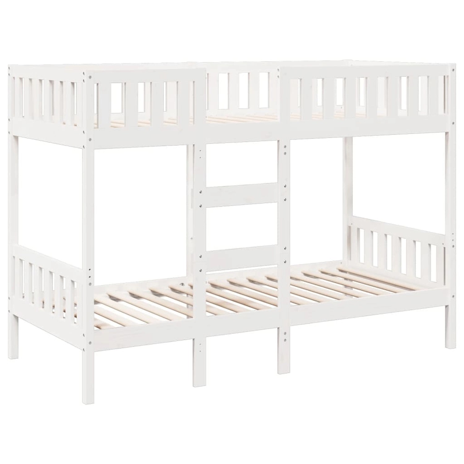 vidaXL Etagenbett Weiß 75x190 cm Massivholz Kiefer 3308608 günstig online kaufen