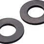 Zwei schwarze Dichtungsringe aus Gummi, 2,5 mm x Ø 11 mm x Ø 24 mm, für Zulaufschläuche.