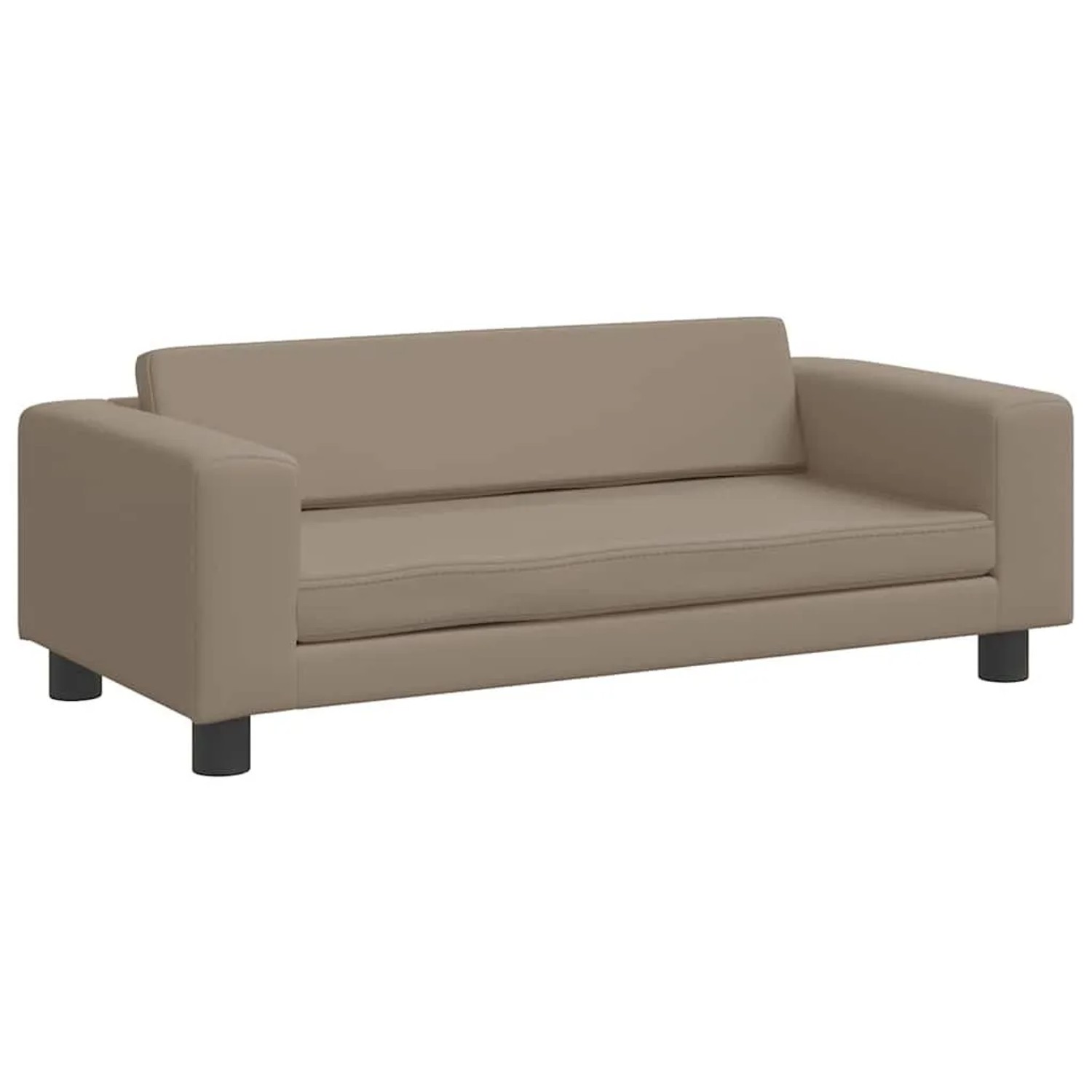 vidaXL Hundebett mit Verlängerung Cappuccino 100x50x30 cm Kunstleder 172030_6