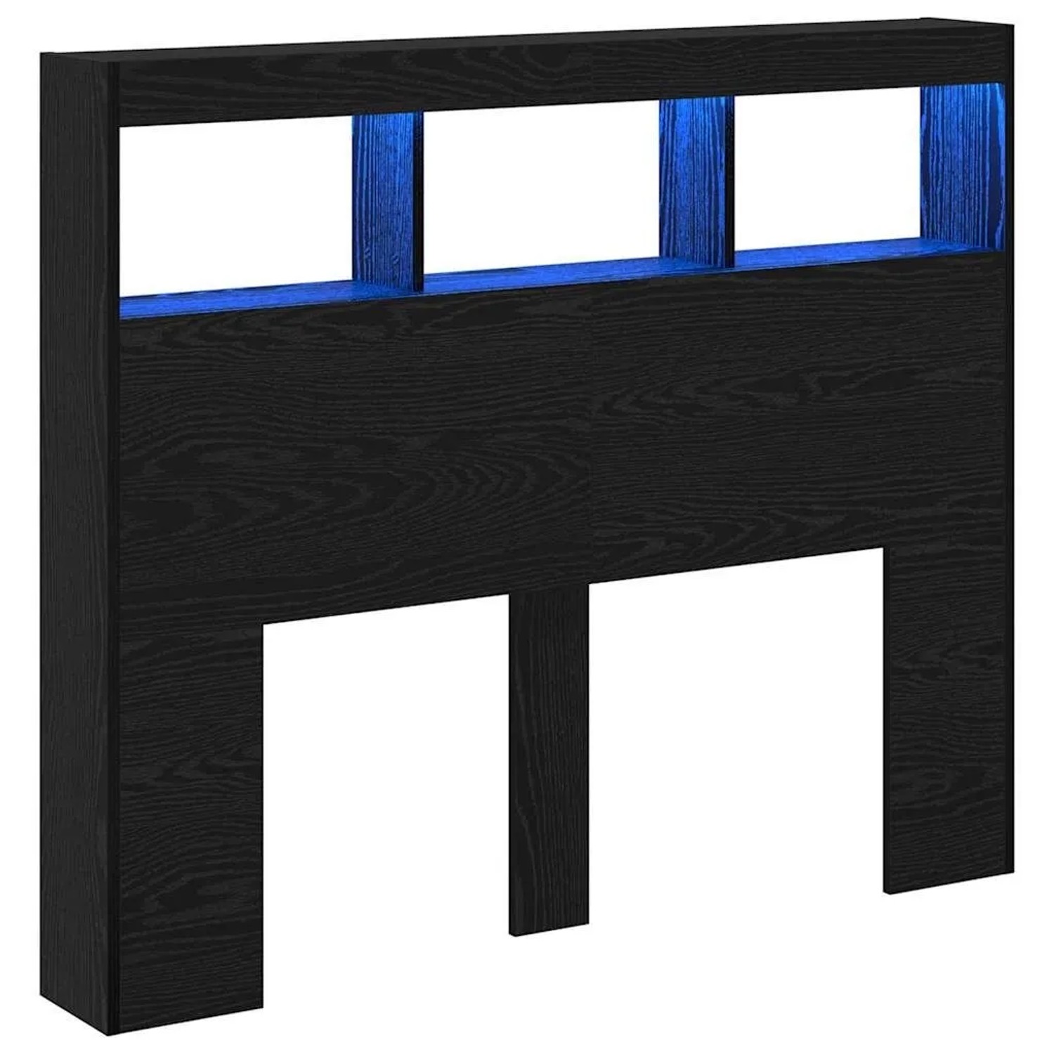 vidaXL Kopfteil Schwarz Eichen-Optik 120 x 17 x 102 cm Holzwerkstoff 869113