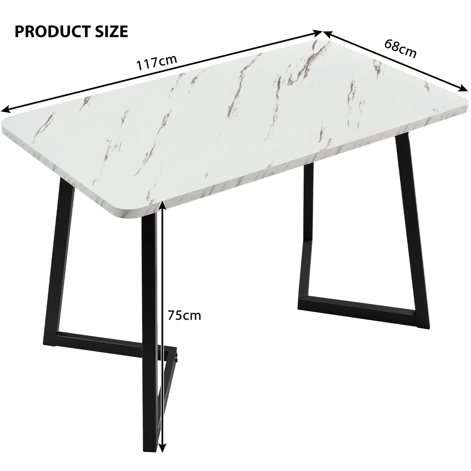 Merax Essgruppe 5-tlg mit 117cm Esstisch  4 Samtstühle Beige  Tischbeine Schwarz_3