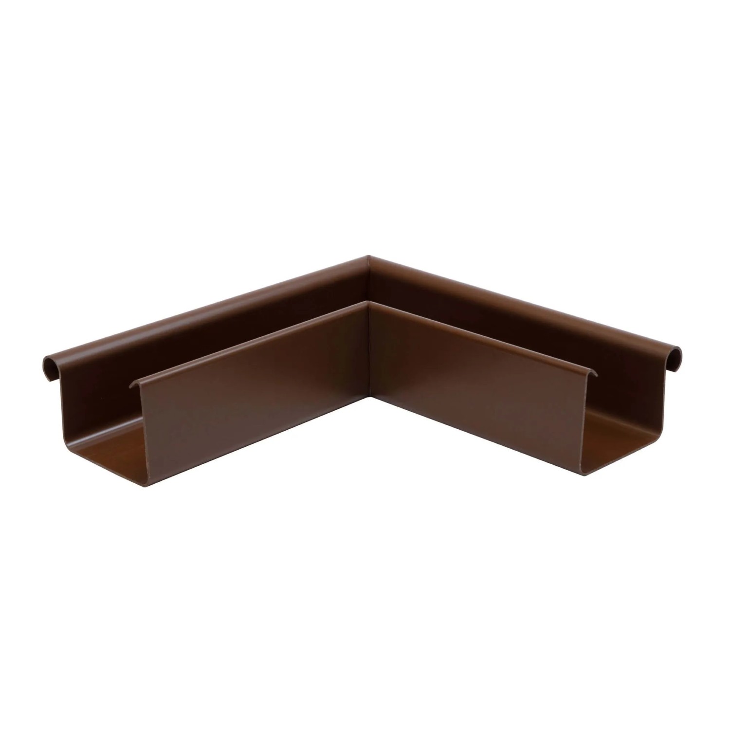 Inefa Rinnenwinkel 90 Grad Außeneck NW 83 Kastenrinne PVC Braun