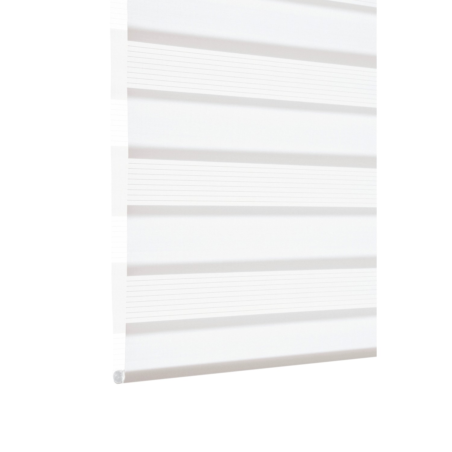 Gardinia Doppelrollo EasyFix, 90x150 cm, Weiß. Rollo mit transparenten und blickdichten Streifen.