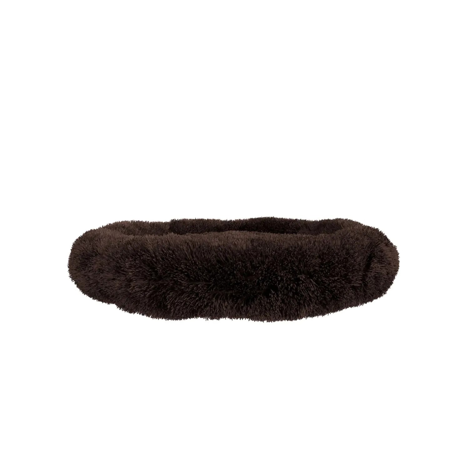 Braunes Benno Hundebett Balu Donut, 70x70x16 cm, weich und gemütlich.