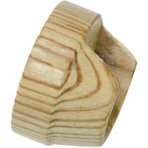 Gardinia Wandlager Lugano, 2er-Pack, Kiefer Holz für 28 mm Gardinenstangen.