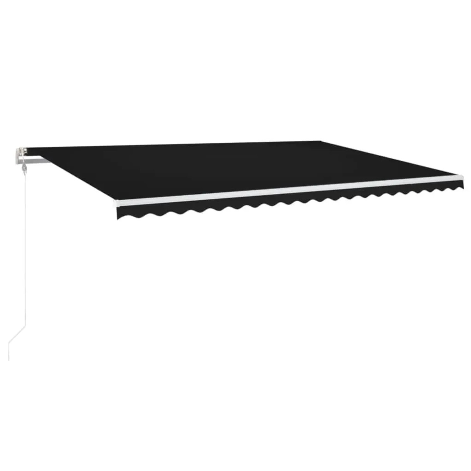 vidaXL Markise Automatisch Einziehbar 500x350 cm Anthrazit 3069029