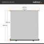 Walimex Pro Roll-Up Panel Hintergrund Grau 210X220Cm Fotohintergrund Fotostudio_7