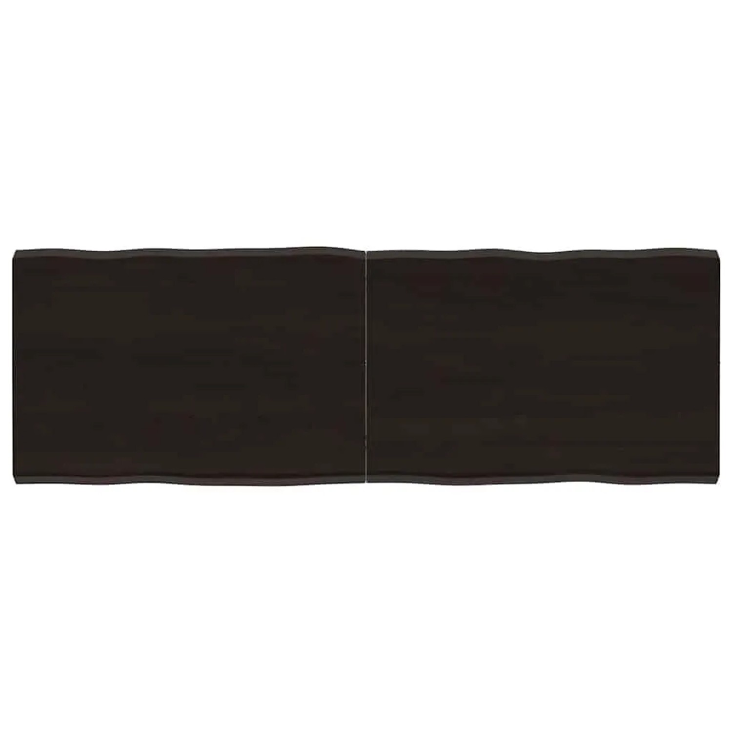 vidaXL Tischplatte 140x50x2-4 cm Massivholz Behandelt Baumkante 364030