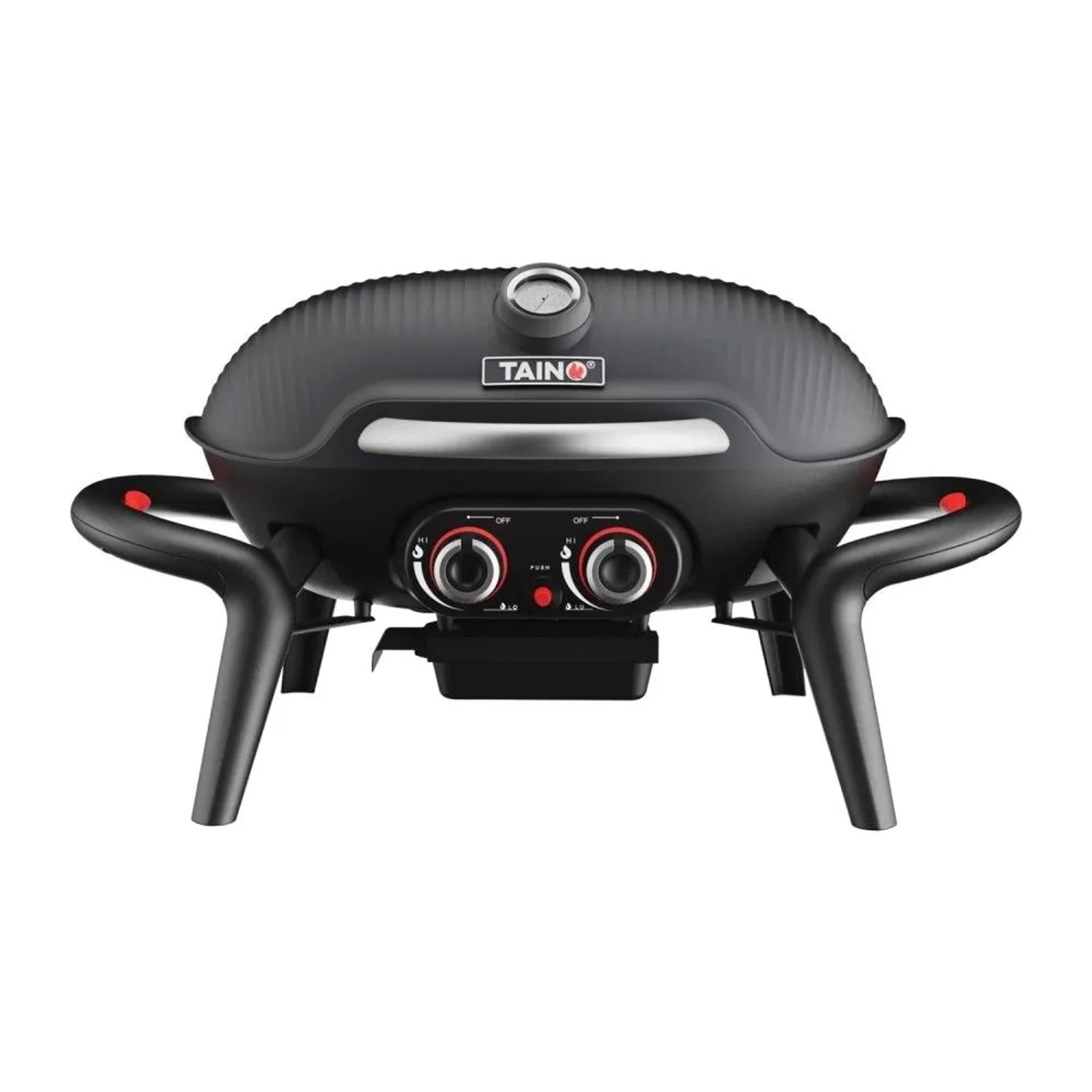 Taino Kenai Gasgrill Klein Tischgrill Outdoorküche Aluguss Schwarz