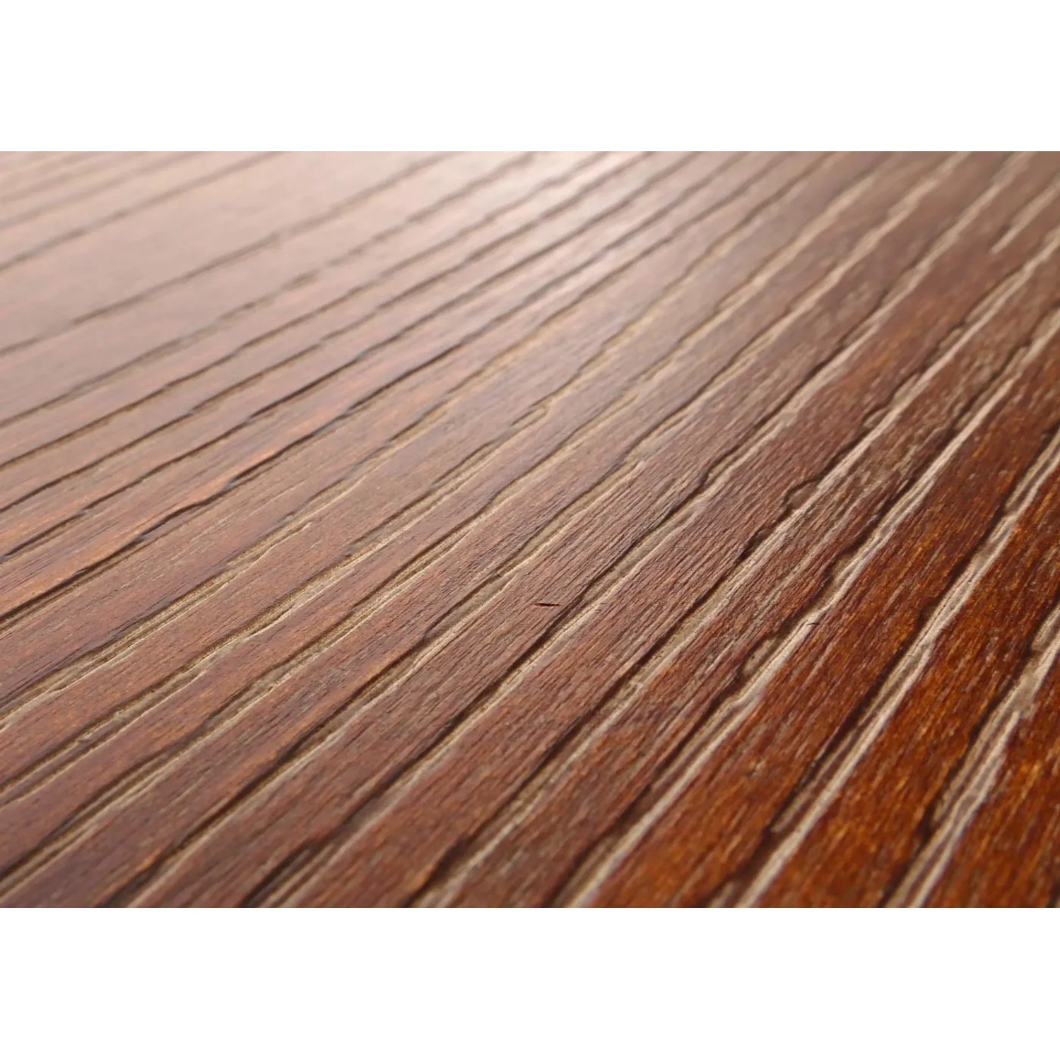 Detailaufnahme der braunen Holz-Sitzfläche des MCW Barhockers N23 im 2er-Set.