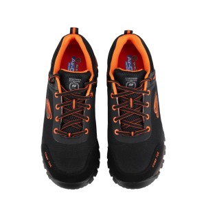 Skechers Herren Sicherheitsschuhe Strigax Gatlon S3L, schwarz-orange. Robustes Paar Arbeitsschuhe mit Zehenschutz.