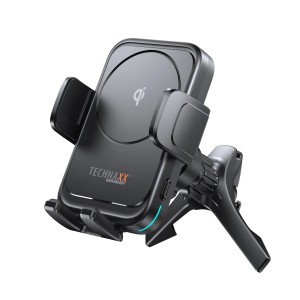 Technaxx KFZ-Ladehalterung TX-322 mit Qi-Logo, 15W, für Autoelektrik.