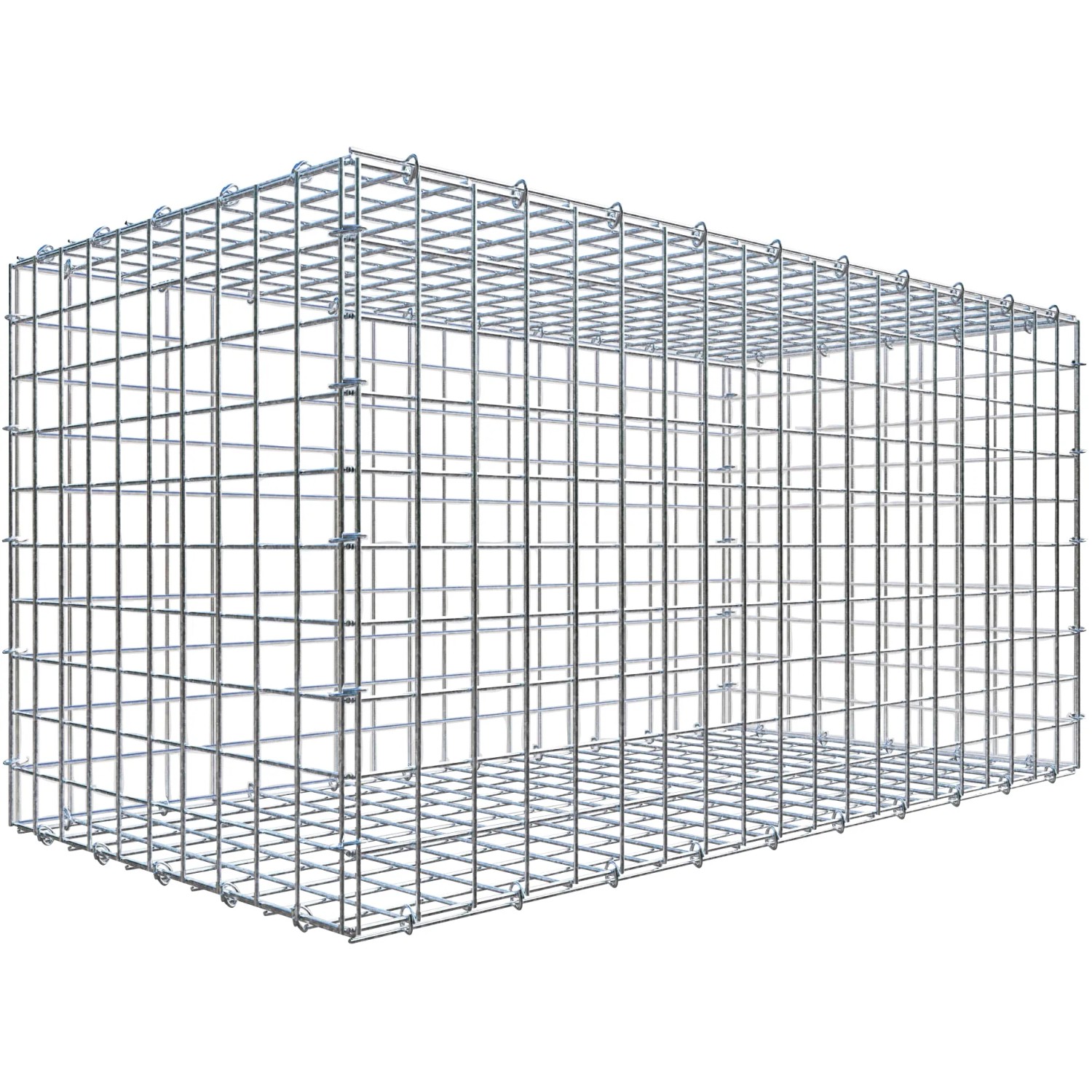 Gabiona C-Ring-Gabione 50 x 100 x 50 cm Maschenw 5 x 5 cm