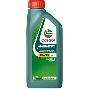 Castrol Magnatec 5W-30 C2 Motoröl, 1 Liter Flasche für Otto- und Dieselmotoren.