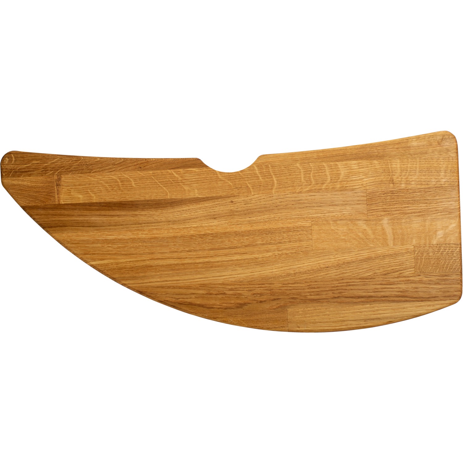 Stufe der Dolle Mittelholmtreppe Berlin aus Eiche, Detailansicht.