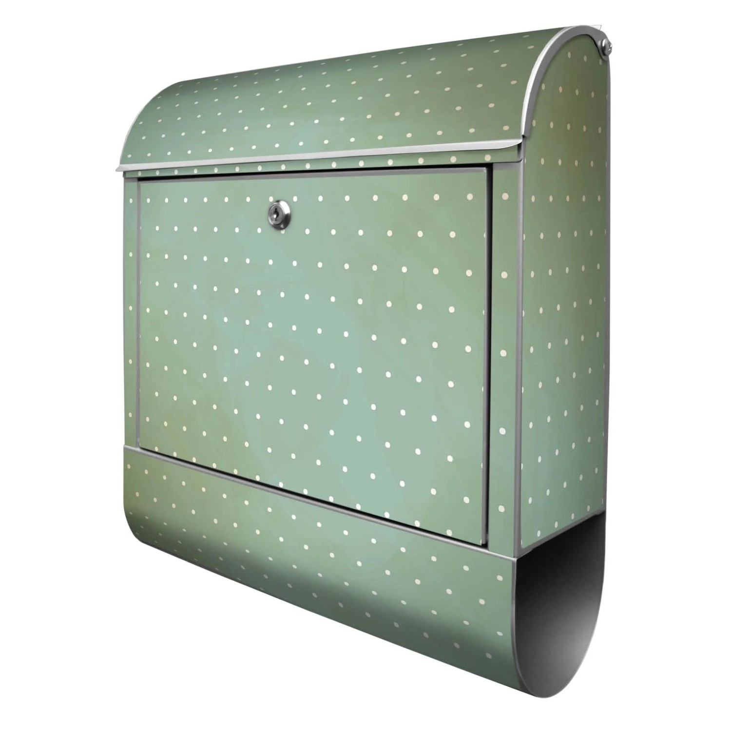 Banjado Design Briefkasten Silber Pulverbeschichtet 39x47x14cm 2 Schlüssel günstig online kaufen