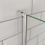 Duschparadies 70x185cm Nischentür Duschtür Duschabtrennung Drehtür Pendeltür Dusche 6mm NANO Glas_5